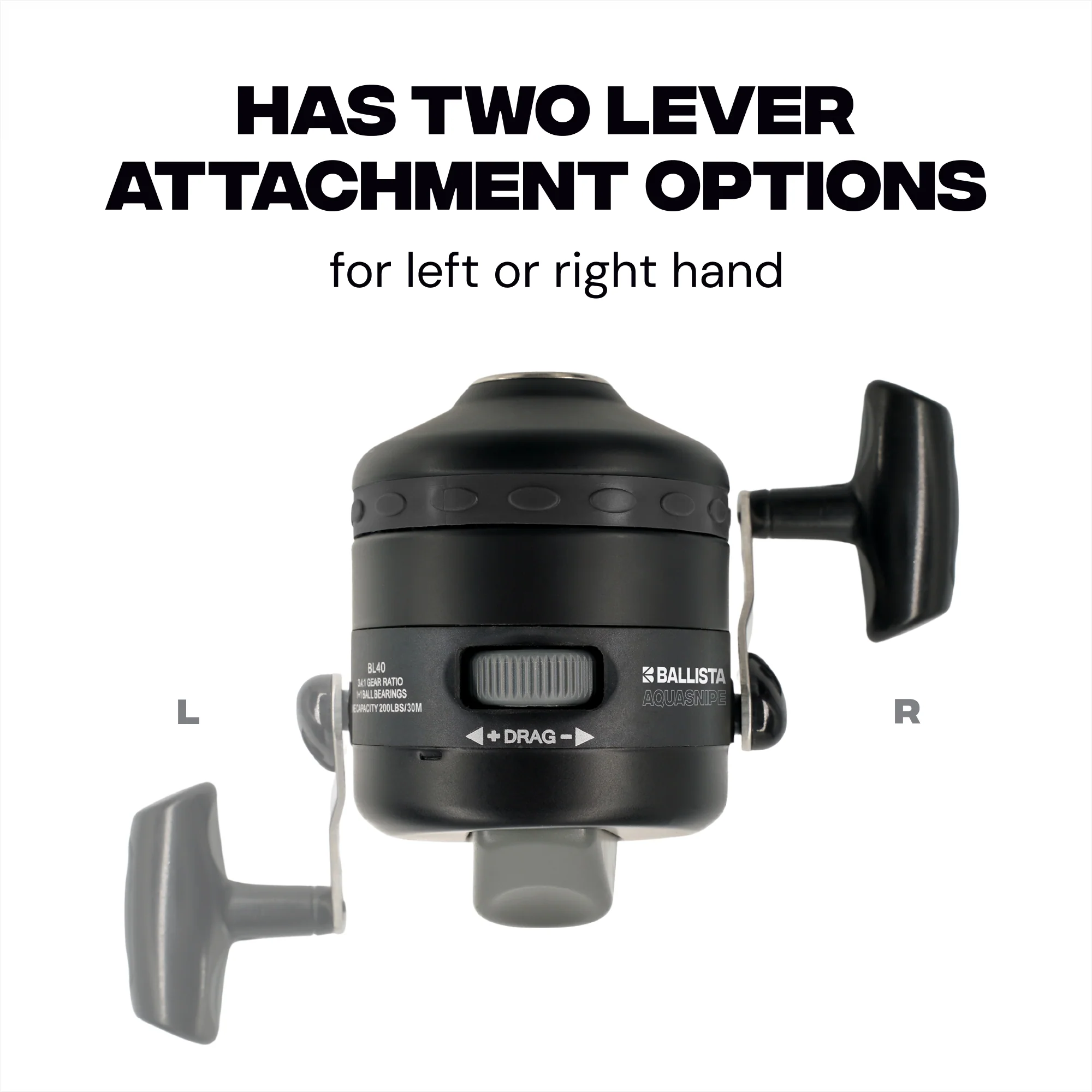 AquaSnipe BL40 Bowfishing Reel for Bowfishing, Slingshots & Casting Rods - Image 2