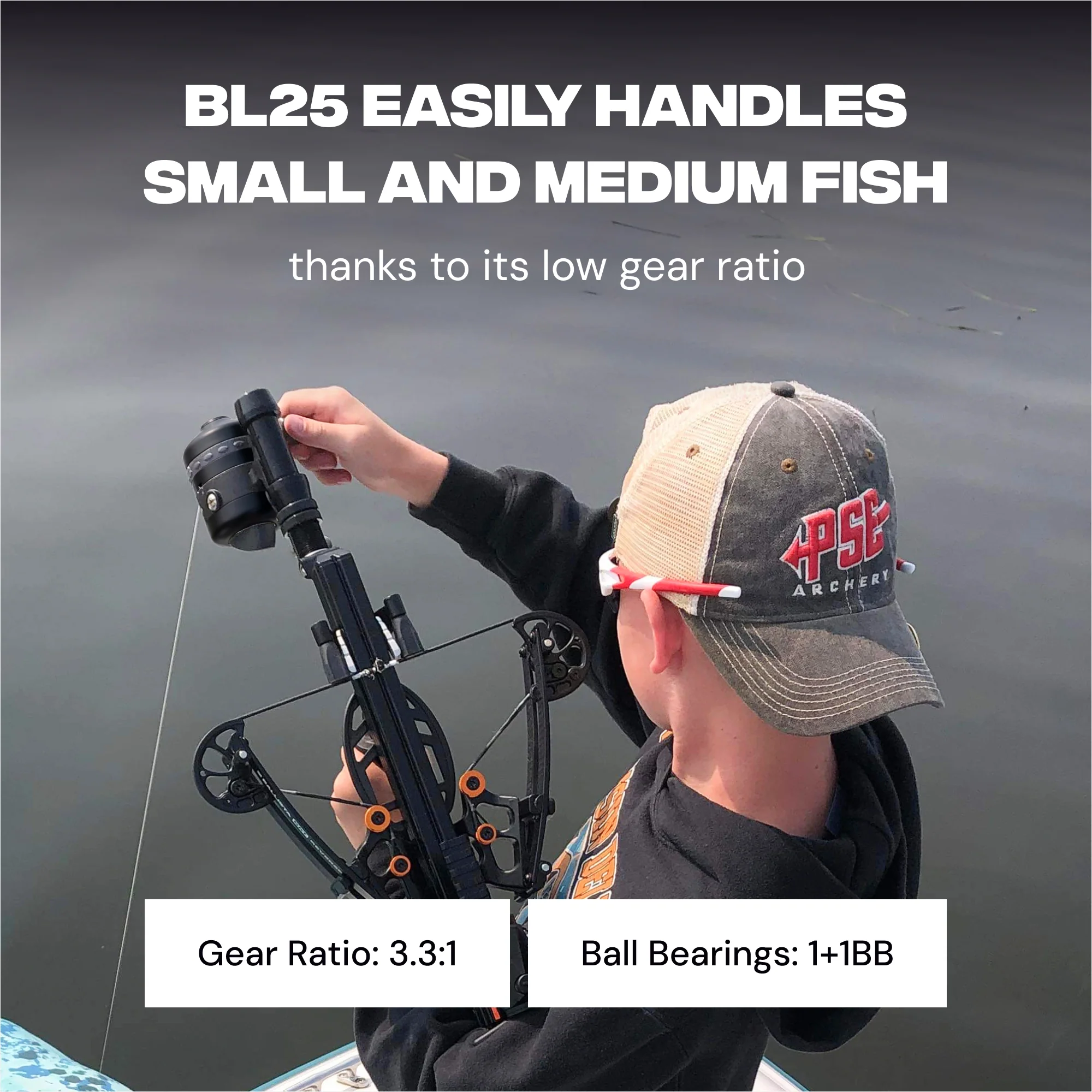 BL25 Spincast Bowfishing Reel - Slingshot Bow Fishing Stainless Steel - Image 3