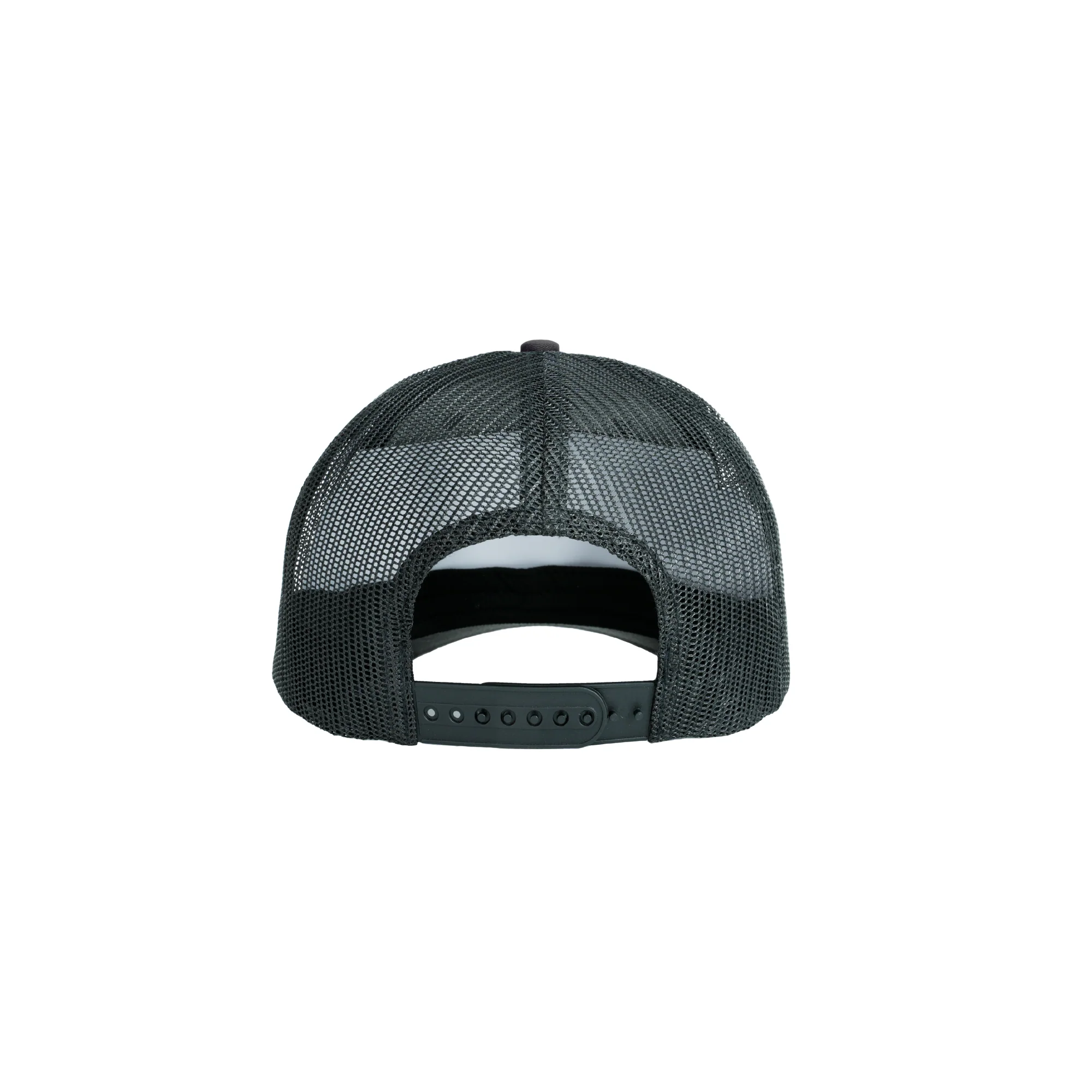 Black Trucker Cap – Classic Mesh-Back Hat with Embroidered Logo - Image 6