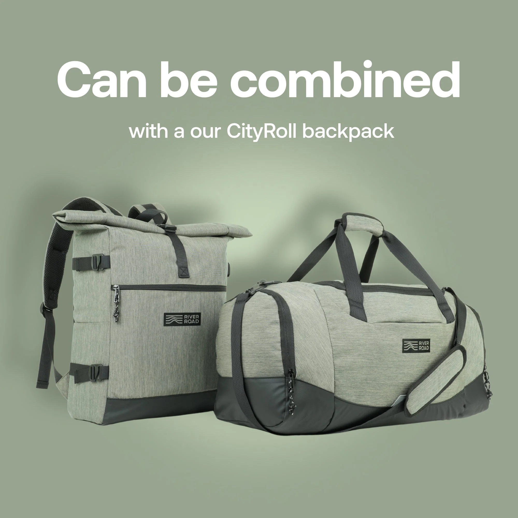 CityRoll Duffle Bag 40L Medium - Dark Green - Image 8