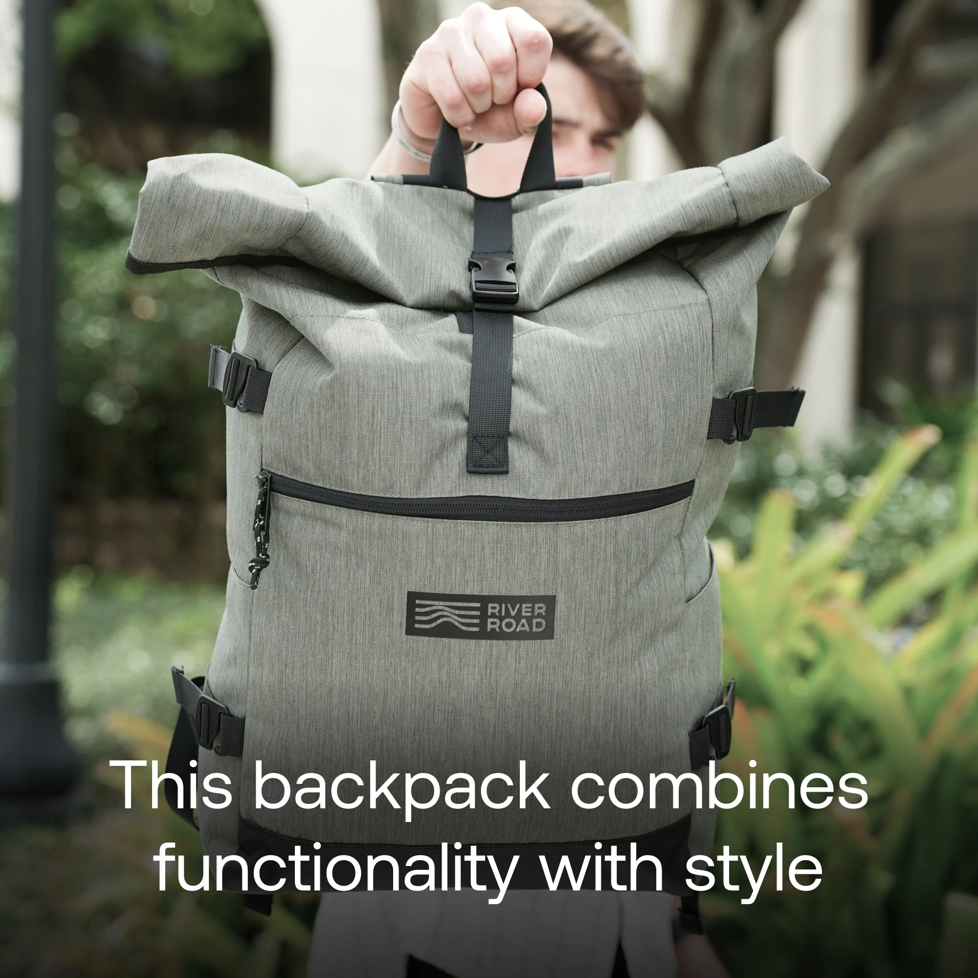 CityRoll Easy Access Backpack - Dark Green - 20 L - Image 6