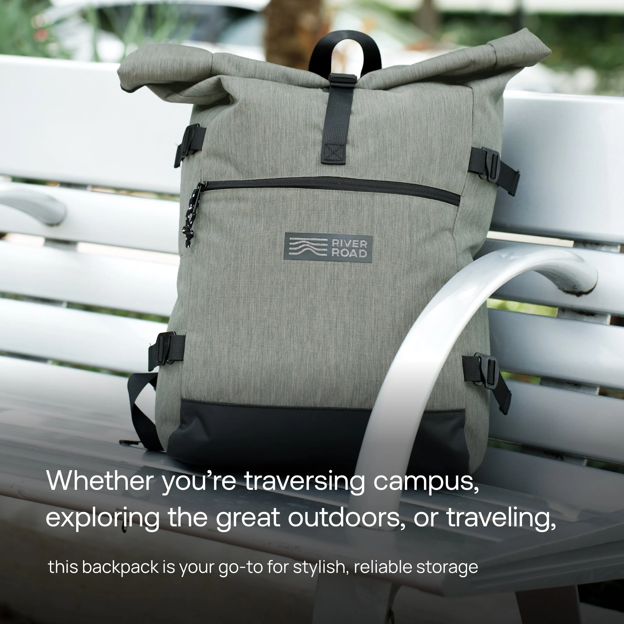 CityRoll Easy Access Backpack - Dark Green - 20 L - Image 8