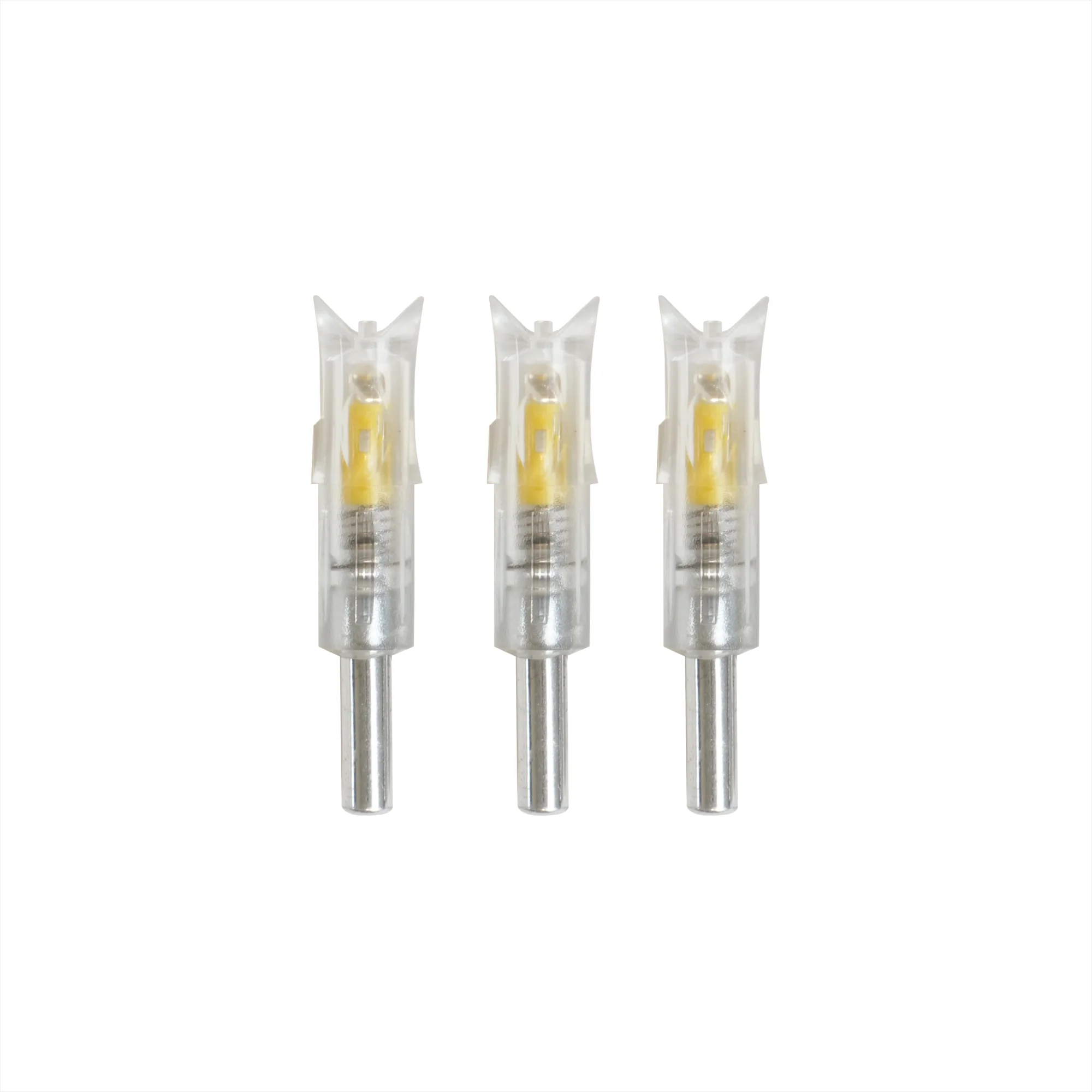 High Visibility 8.8 mm LED Lighted Nocks - Green / Red / Yellow / Blue - 3 pc - Image 4