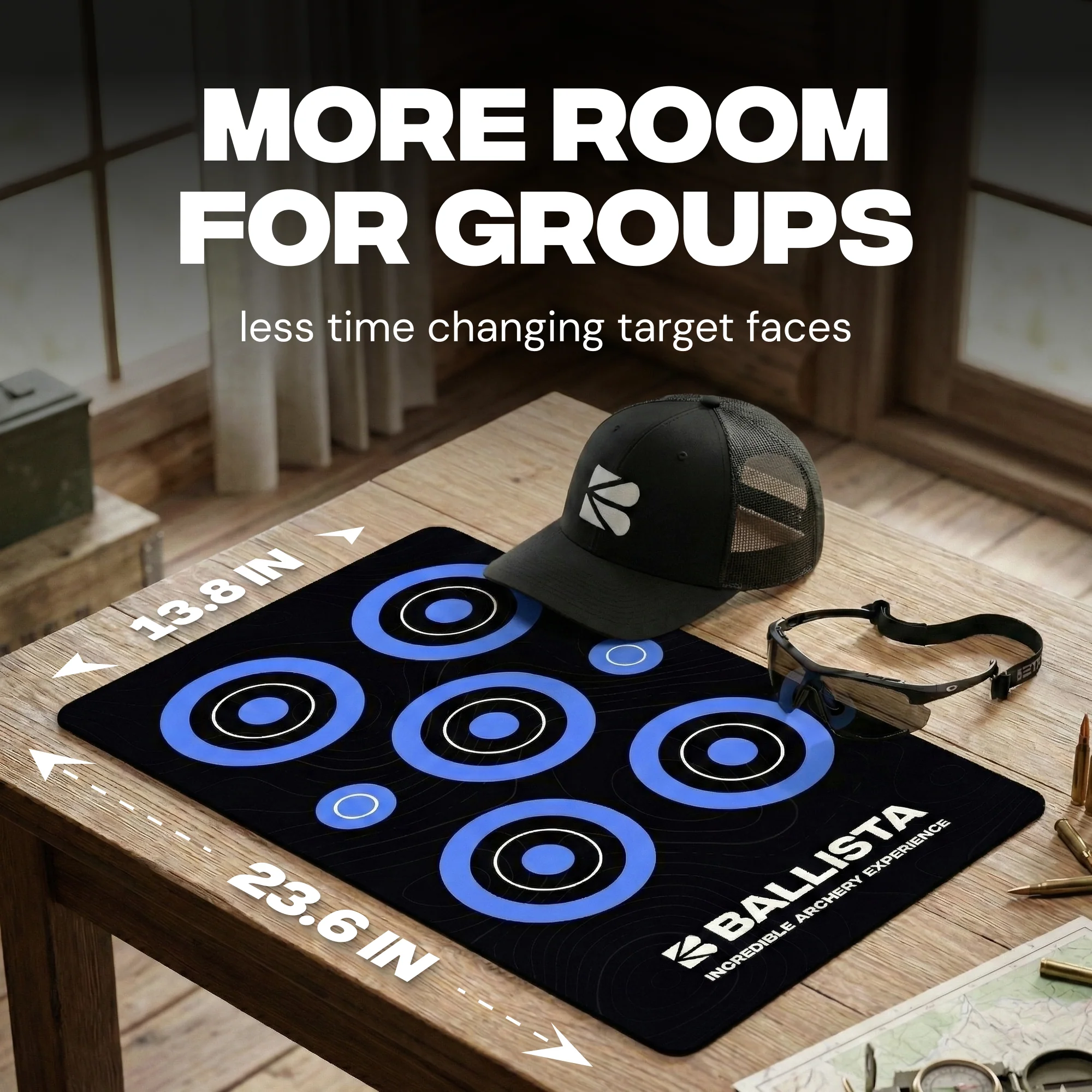 Reusable Self-Healing Rubber Archery Target Fаce – 13.8" x 23.6" - Image 2