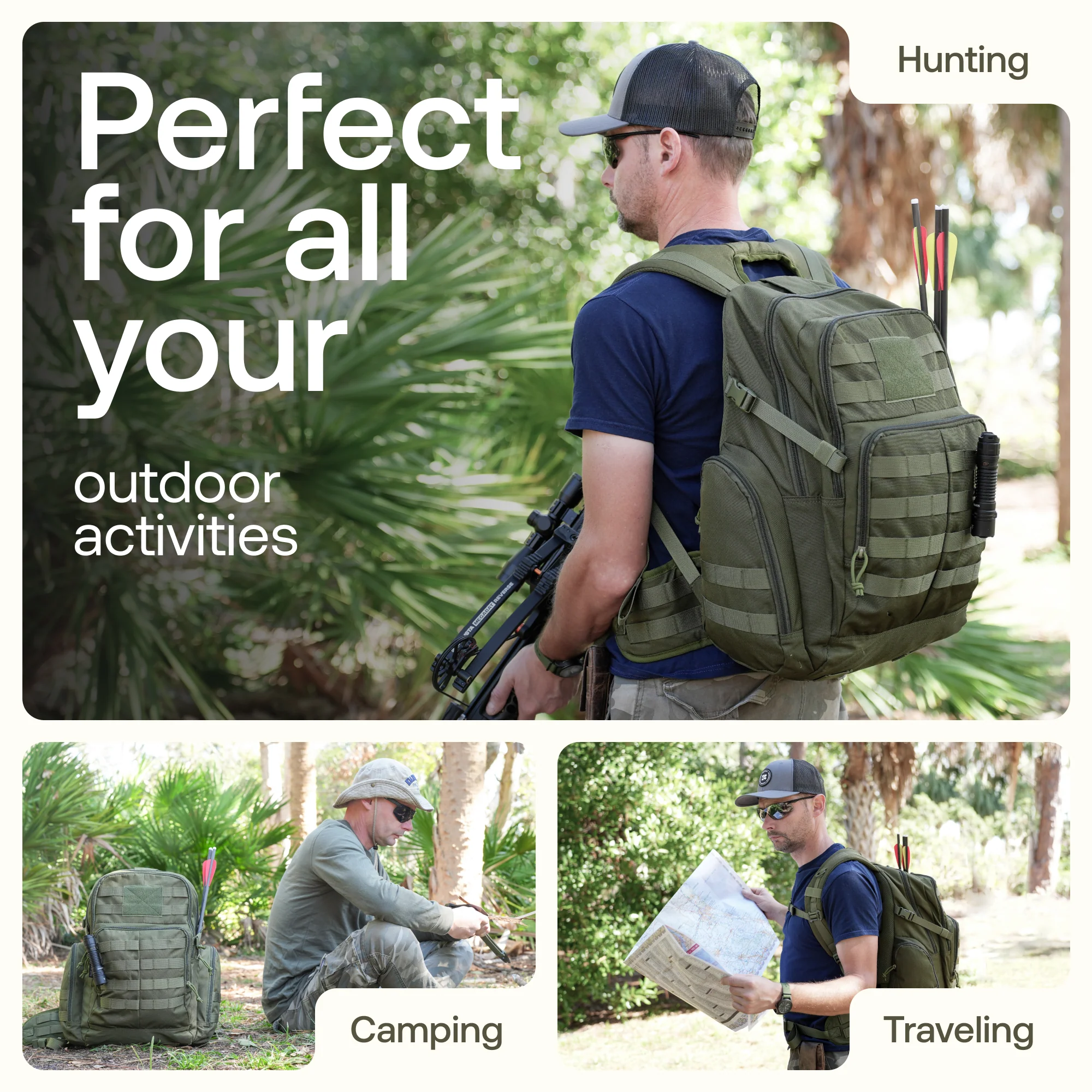 RIVER ROAD Huntex 40L Tactical Backpack for Hunting, Hiking Travel - Image 7